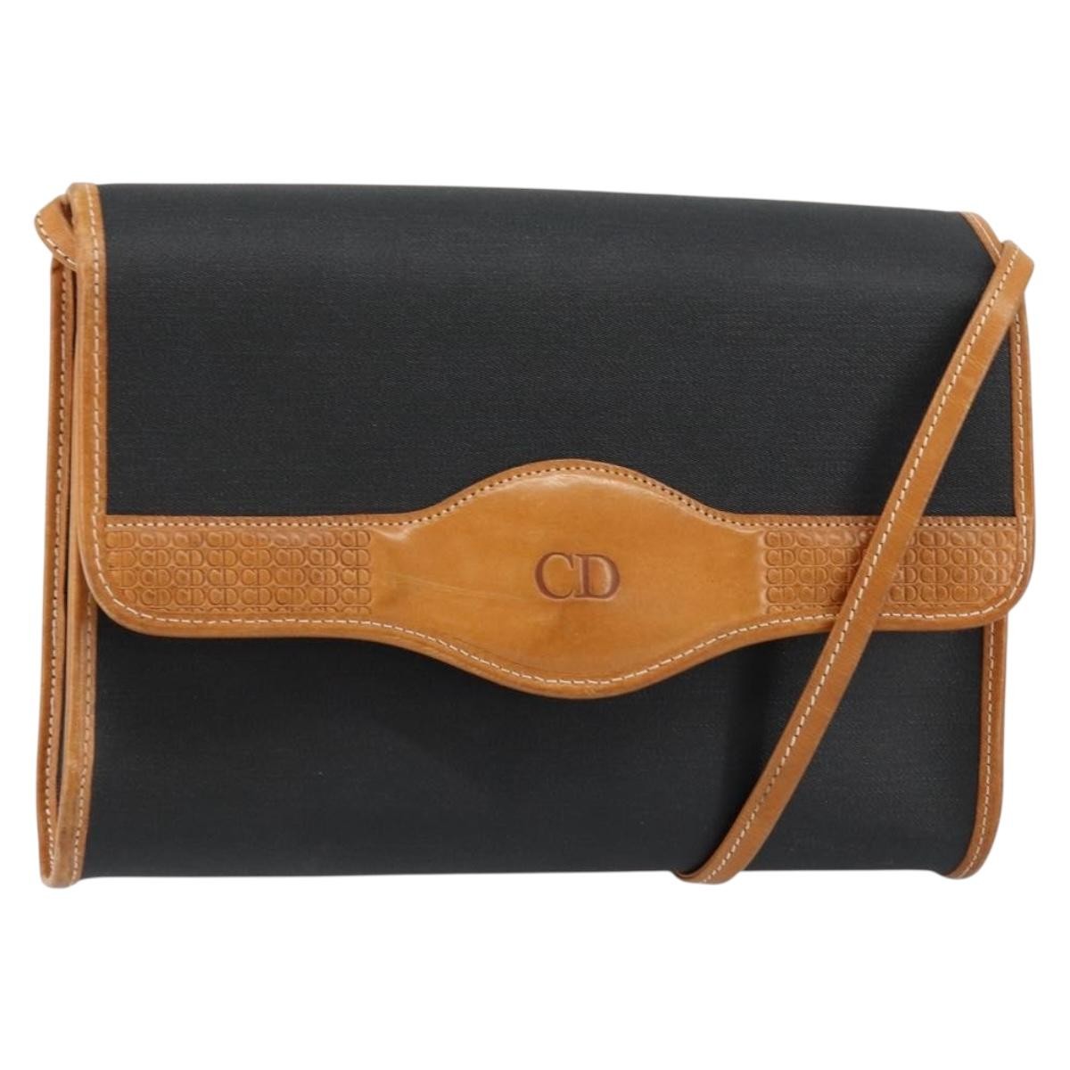 Christian Dior Vintage CD Logo Shoulder Bag Leather Product Image
