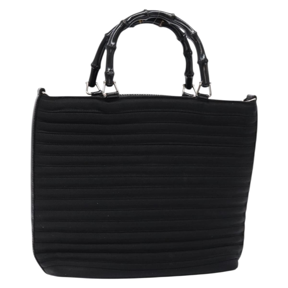 Gucci Vintage Bamboo Handle Bag Nylon Product Image