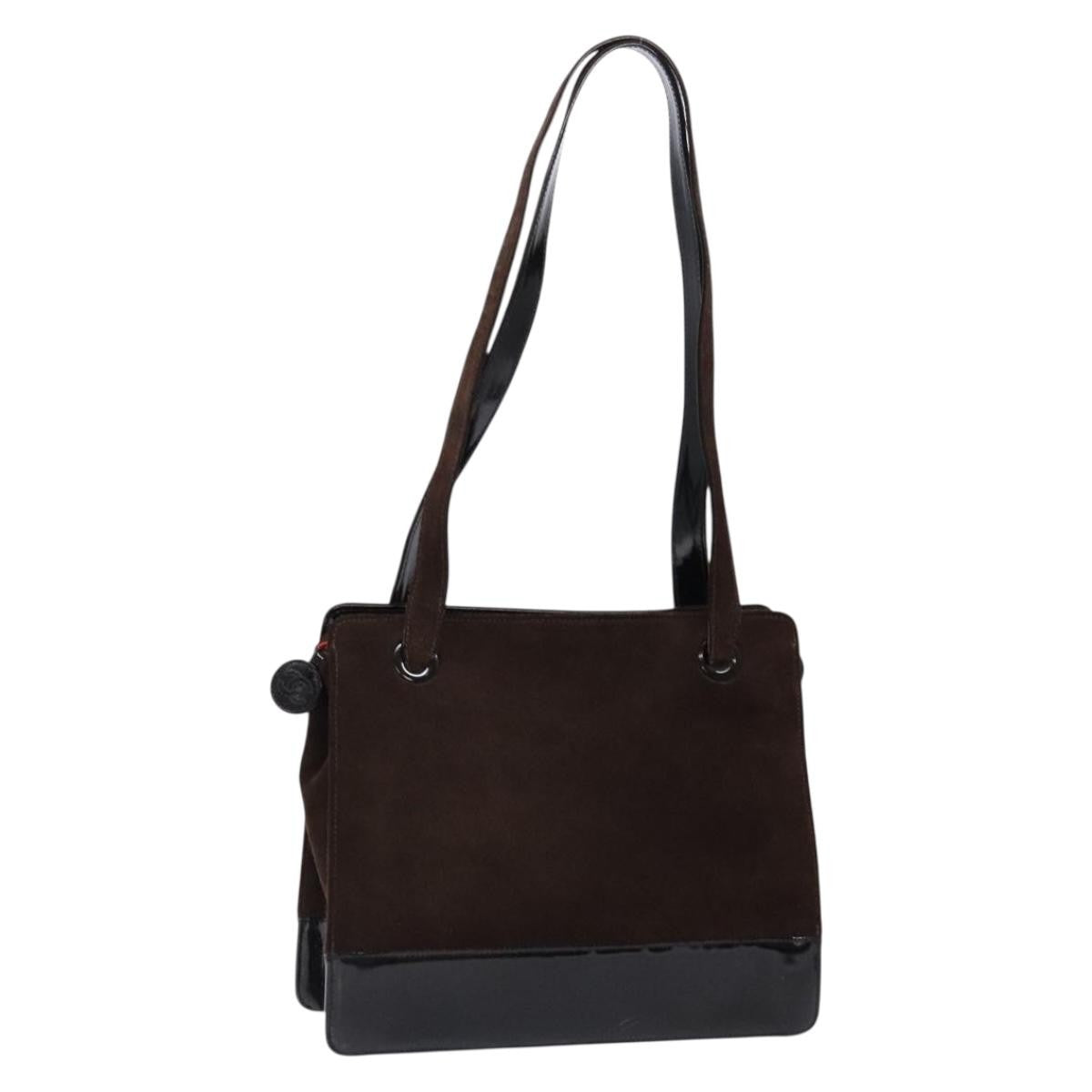 Chanel Vintage Logo Tote Suede Medium