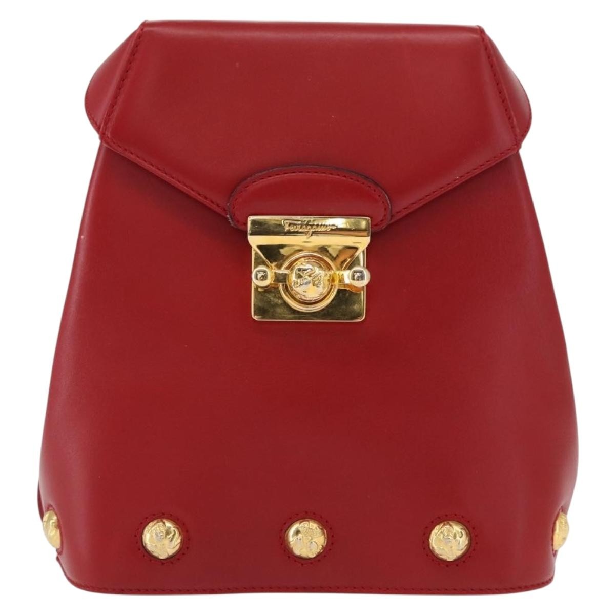 Salvatore Ferragamo Vintage Backpack Leather Product Image