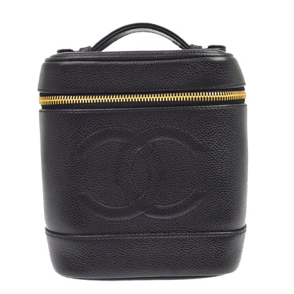 Chanel Vintage Timeless Vanity Case Caviar Small