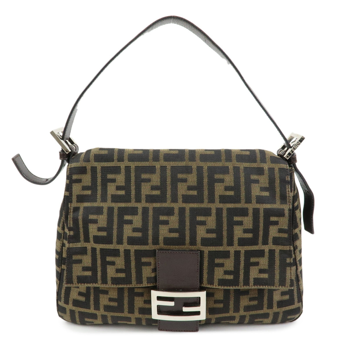 Fendi Zucchino Mamma Baguette Canvas Medium