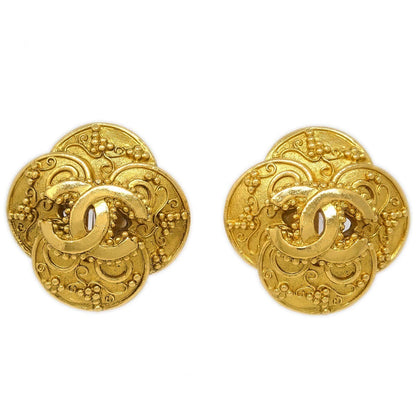 Chanel Clover Round Clip-On Metal Product Image