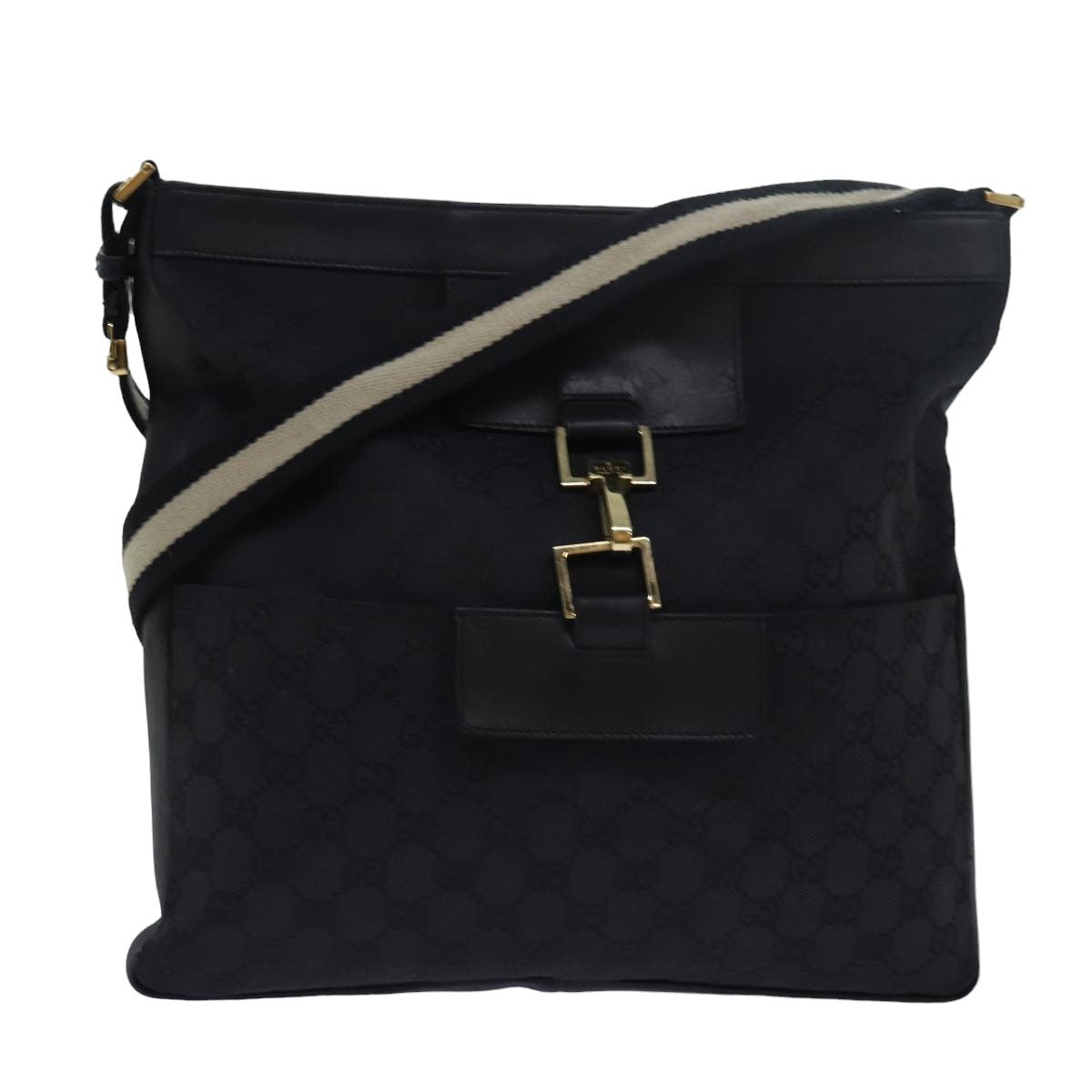 Gucci Vintage Jackie Shoulder Bag Canvas and Leather Product Image