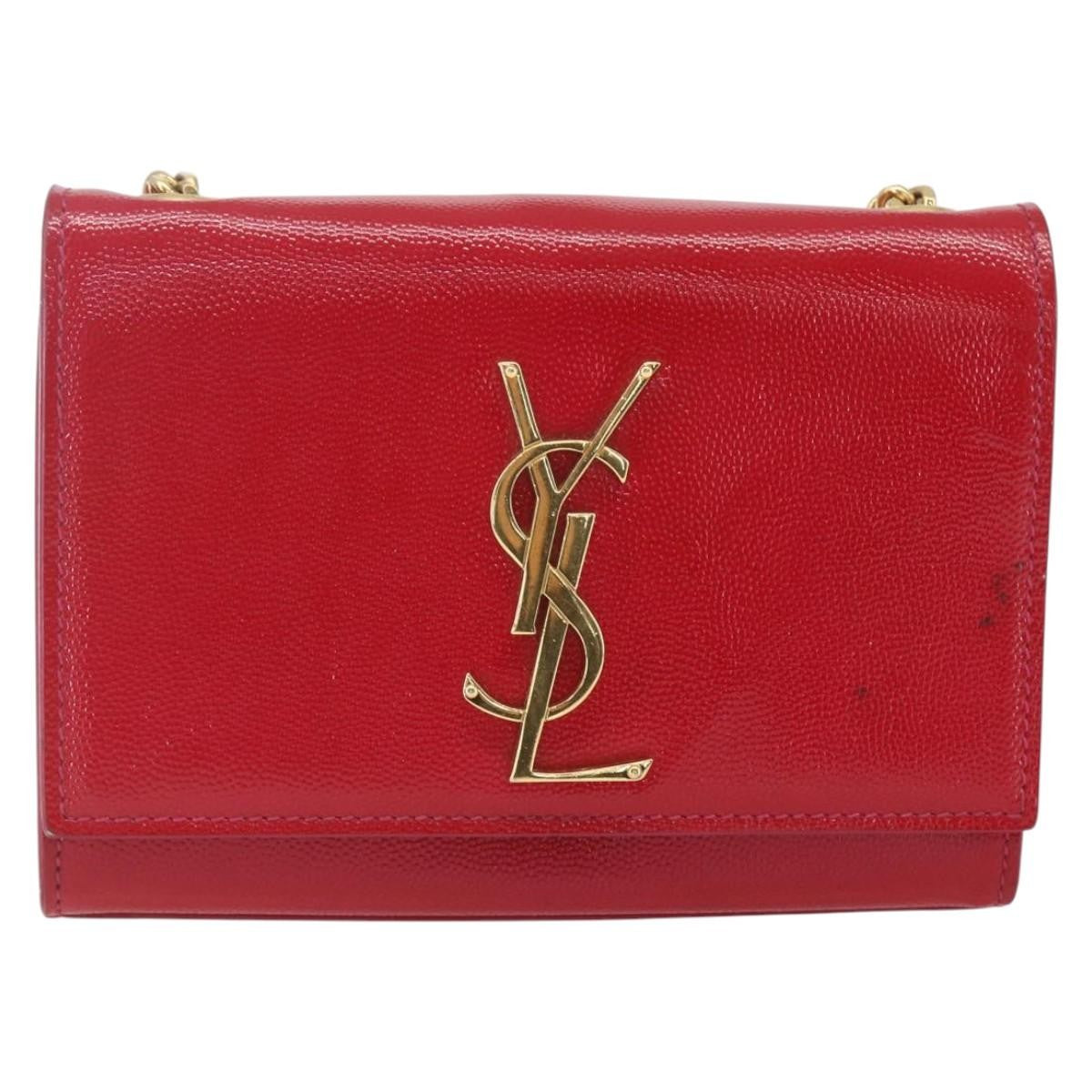 Saint Laurent Classic Monogram Crossbody Bag Grainy Leather Small
