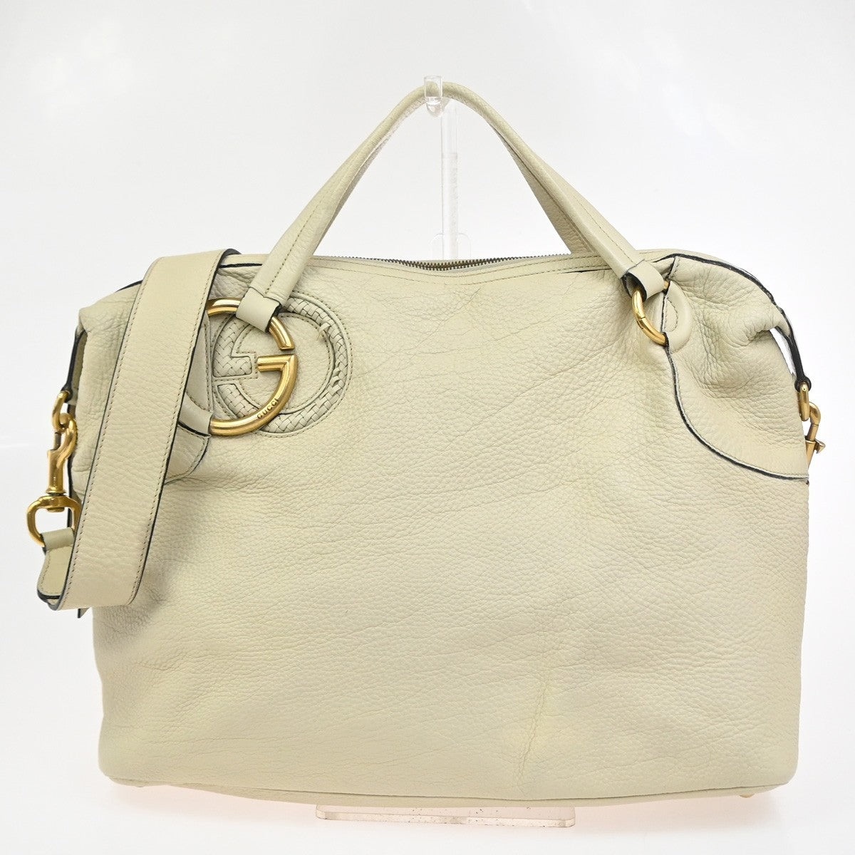 Gucci Twill Satchel Leather Product Image