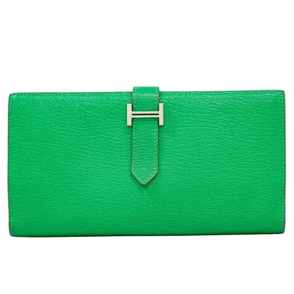 Hermes Bearn Wallet Chevre Mysore Long