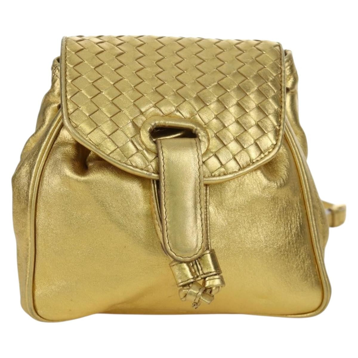 Bottega Veneta Backpack Leather with Intrecciato Large