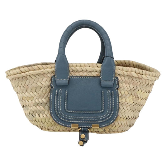 Chloe Marcie Basket Bag Raffia Mini