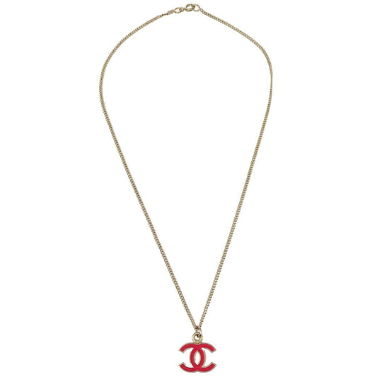 Chanel CC Logo Pendant Necklace Metal Product Image