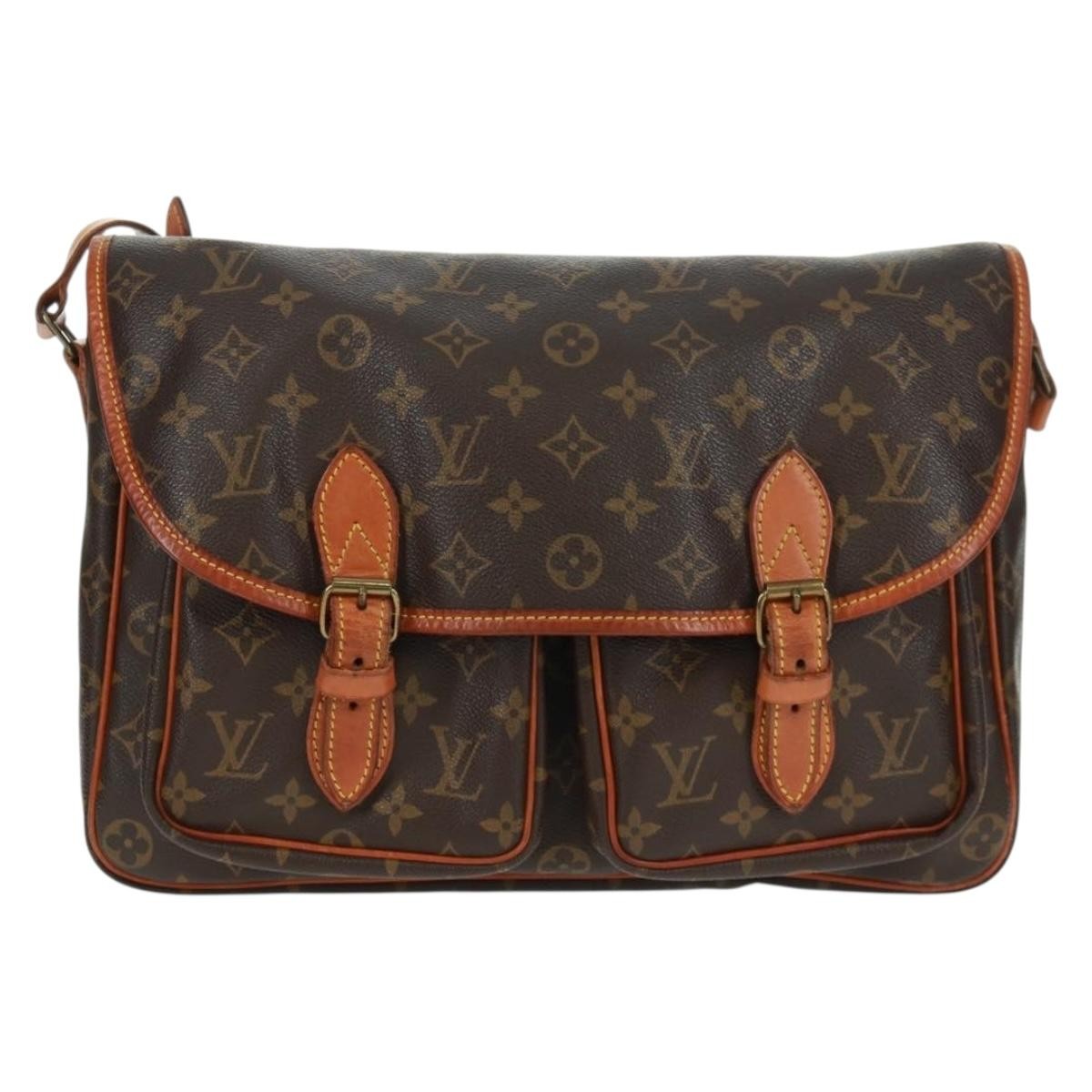 Louis Vuitton Sac Gibeciere Messenger Bag Monogram Canvas MM