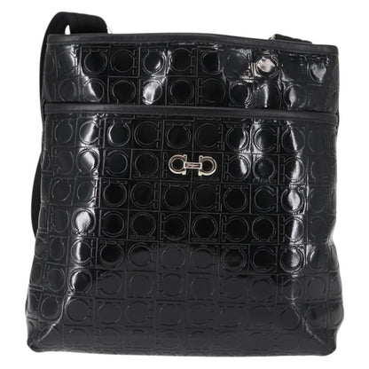 Salvatore Ferragamo Gancini Shoulder Bag Patent Leather Product Image