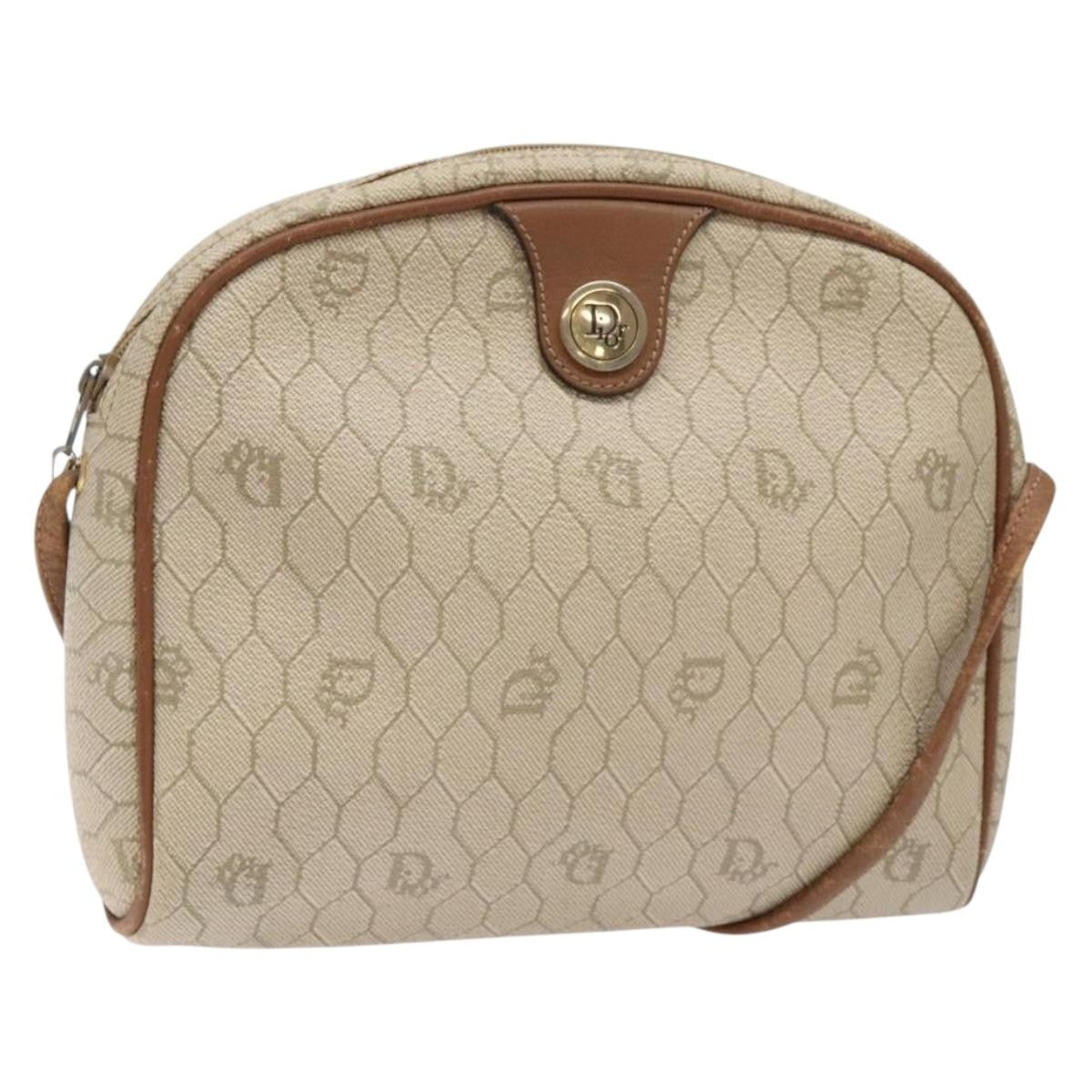 Christian Dior Vintage Honeycomb Shoulder Bag Canvas Product Image