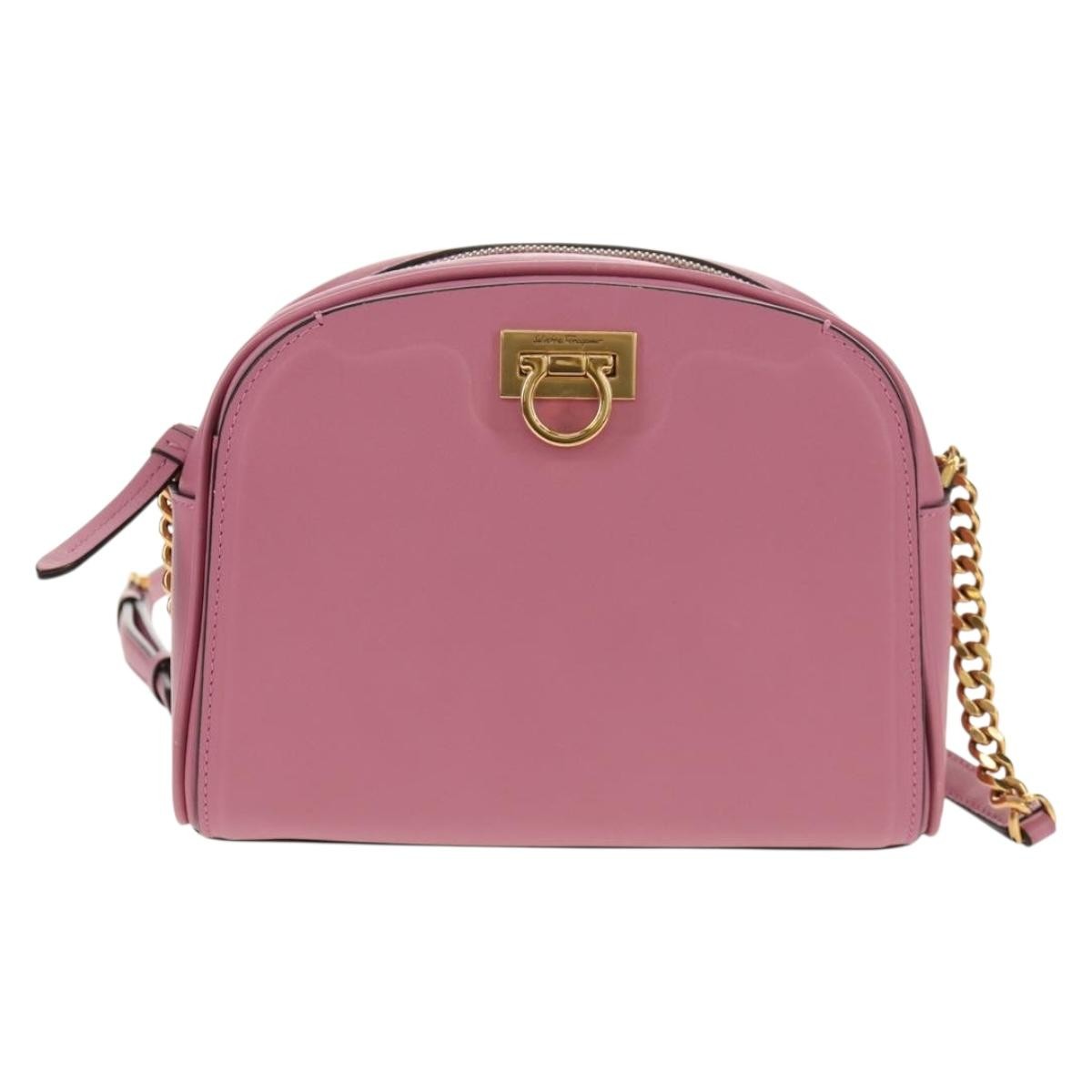 Salvatore Ferragamo Gancini Shoulder Bag Leather Product Image