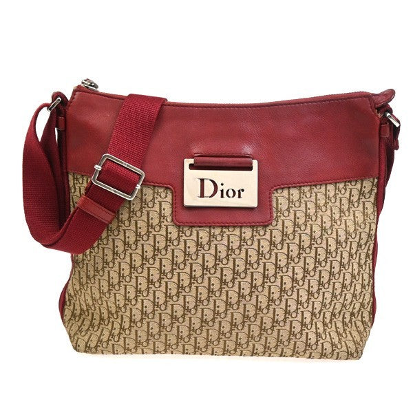 Christian Dior Vintage Street Chic Messenger Diorissimo Canvas and Leather Medium