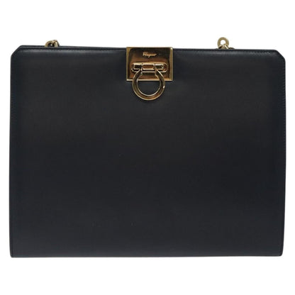 Salvatore Ferragamo Vintage Gancini Chain Leather Small
