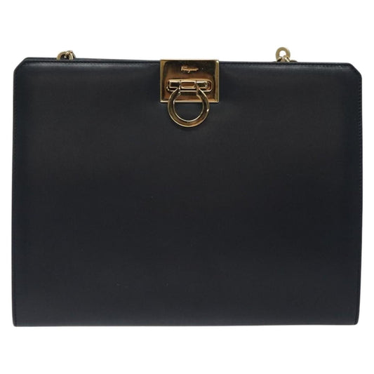 Salvatore Ferragamo Vintage Gancini Chain Leather Small