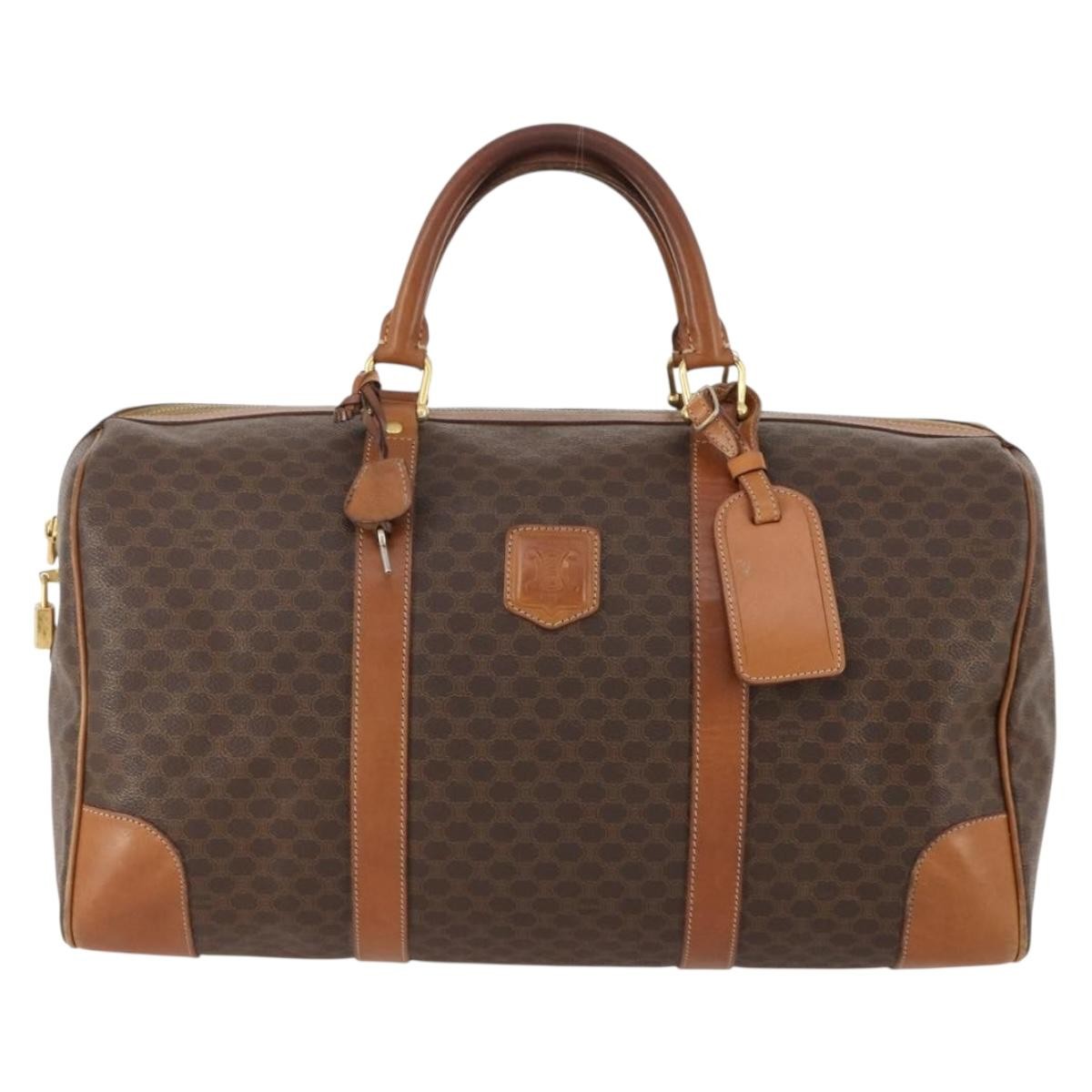 Celine Vintage Macadam Boston Canvas and Leather Product Image
