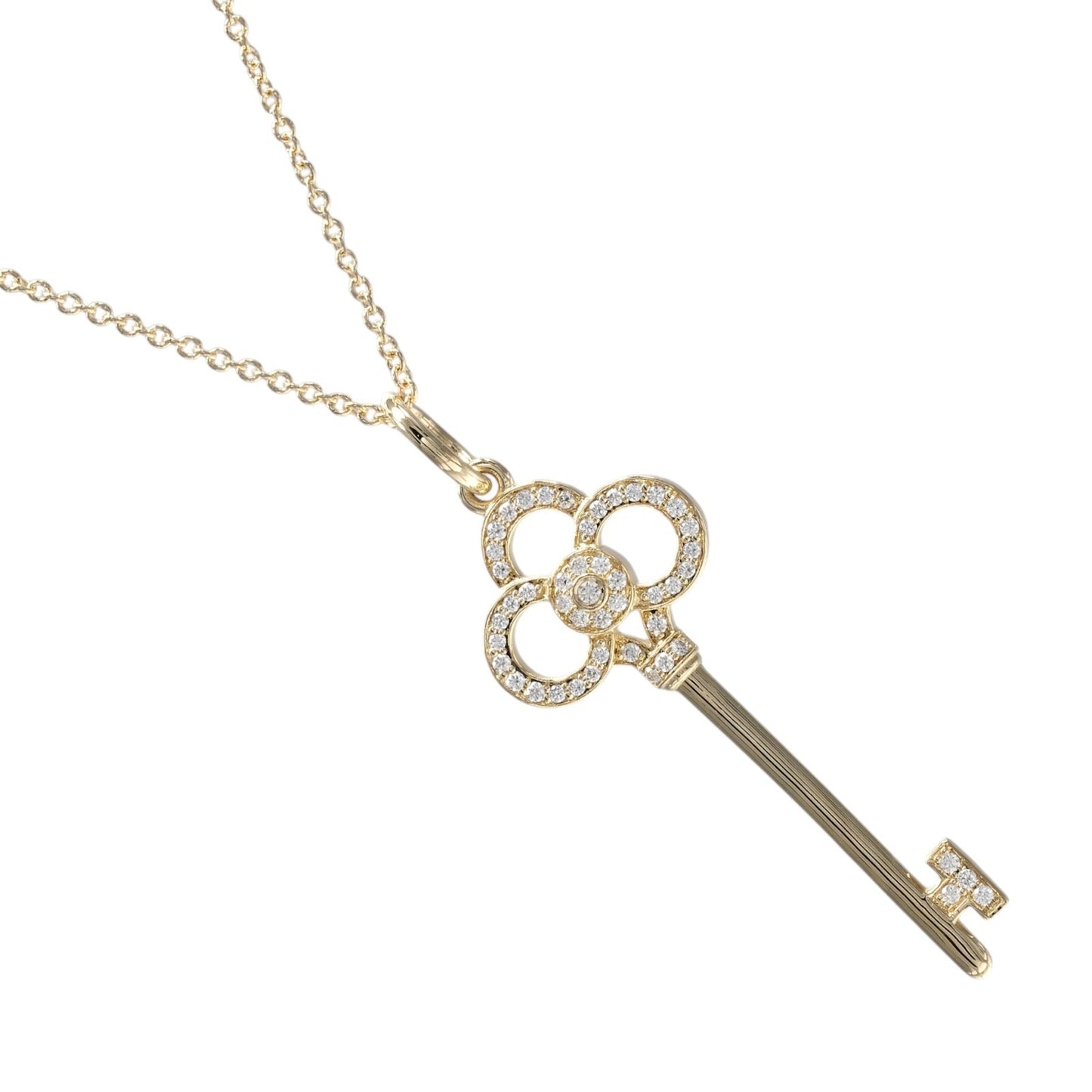 Tiffany & Co. Crown Key Pendant 18K Yellow Gold and Diamonds Product Image