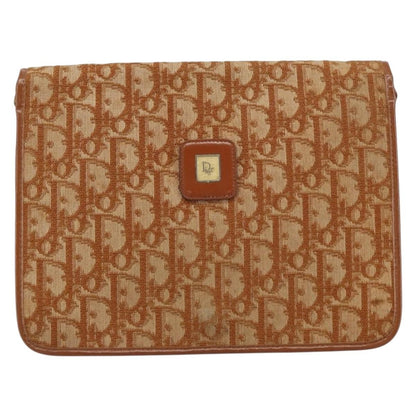 Christian Dior Vintage Trotter Shoulder Bag Canvas medium