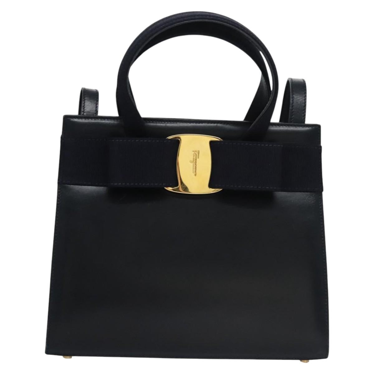 Salvatore Ferragamo Convertible Vara Bow Tote Leather Small