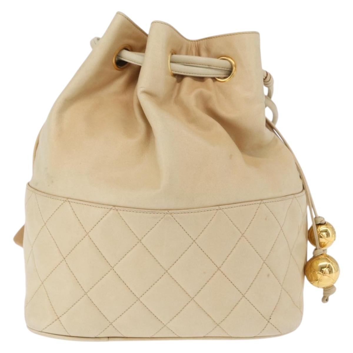 Chanel Gabrielle Drawstring Bag Quilted Calfskin Small