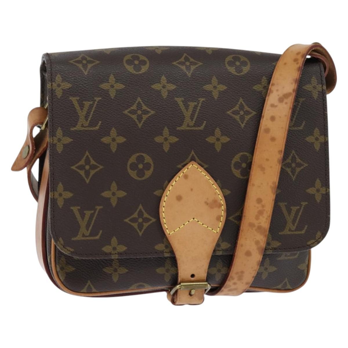 Louis Vuitton Cartouchiere Handbag Monogram Canvas MM