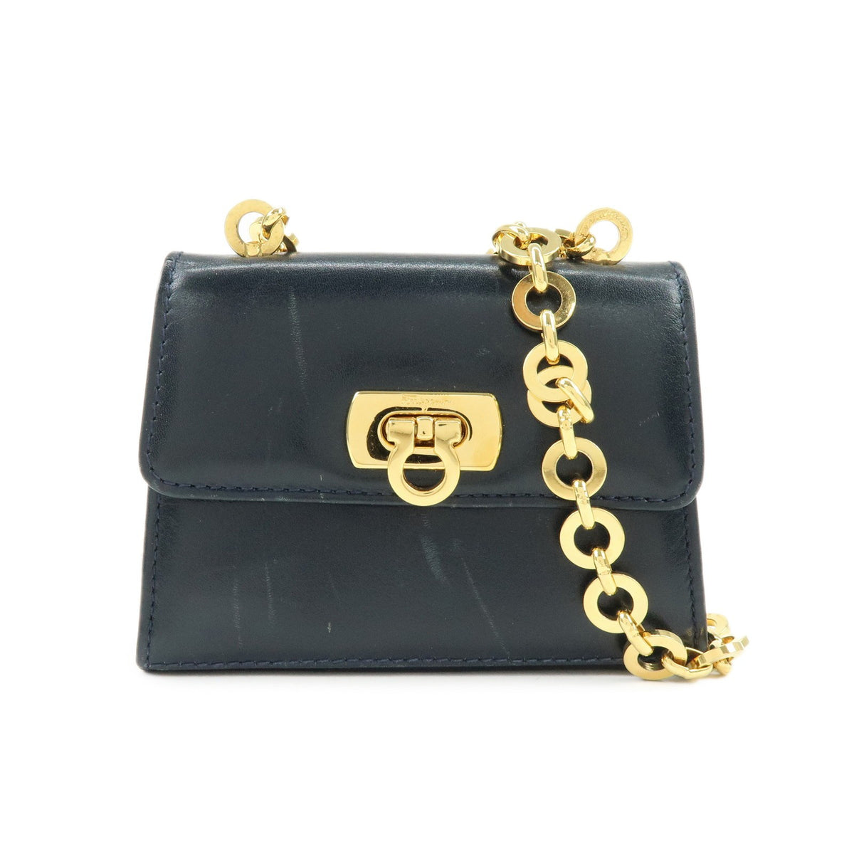 Salvatore Ferragamo Gancini Leather Mini