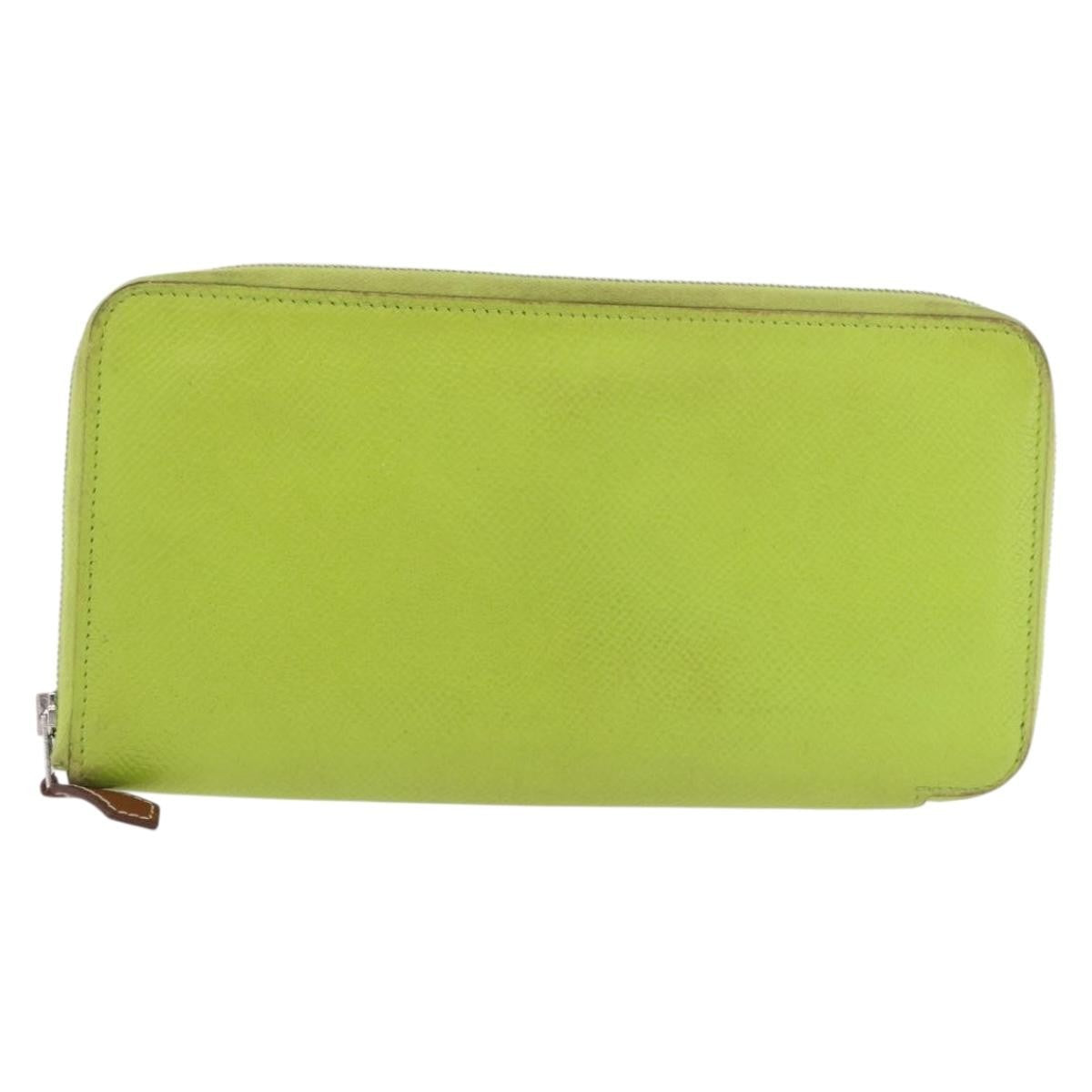 Hermes Azap Zip Around Wristlet Wallet with Lucky Strap Epsom Large