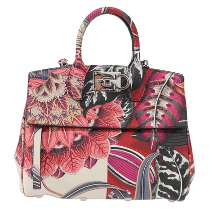 Salvatore Ferragamo Studio Satchel Printed Leather Small