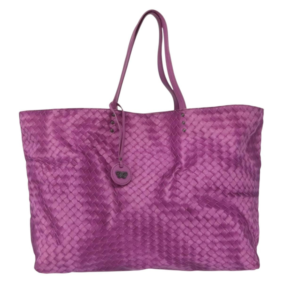 Bottega Veneta Intrecciolusion Tote Printed Nylon Large