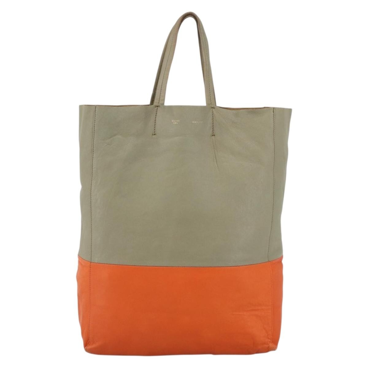 Celine Vertical Bi-Cabas Tote Leather Small