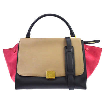 Celine Tricolor Trapeze Leather Medium