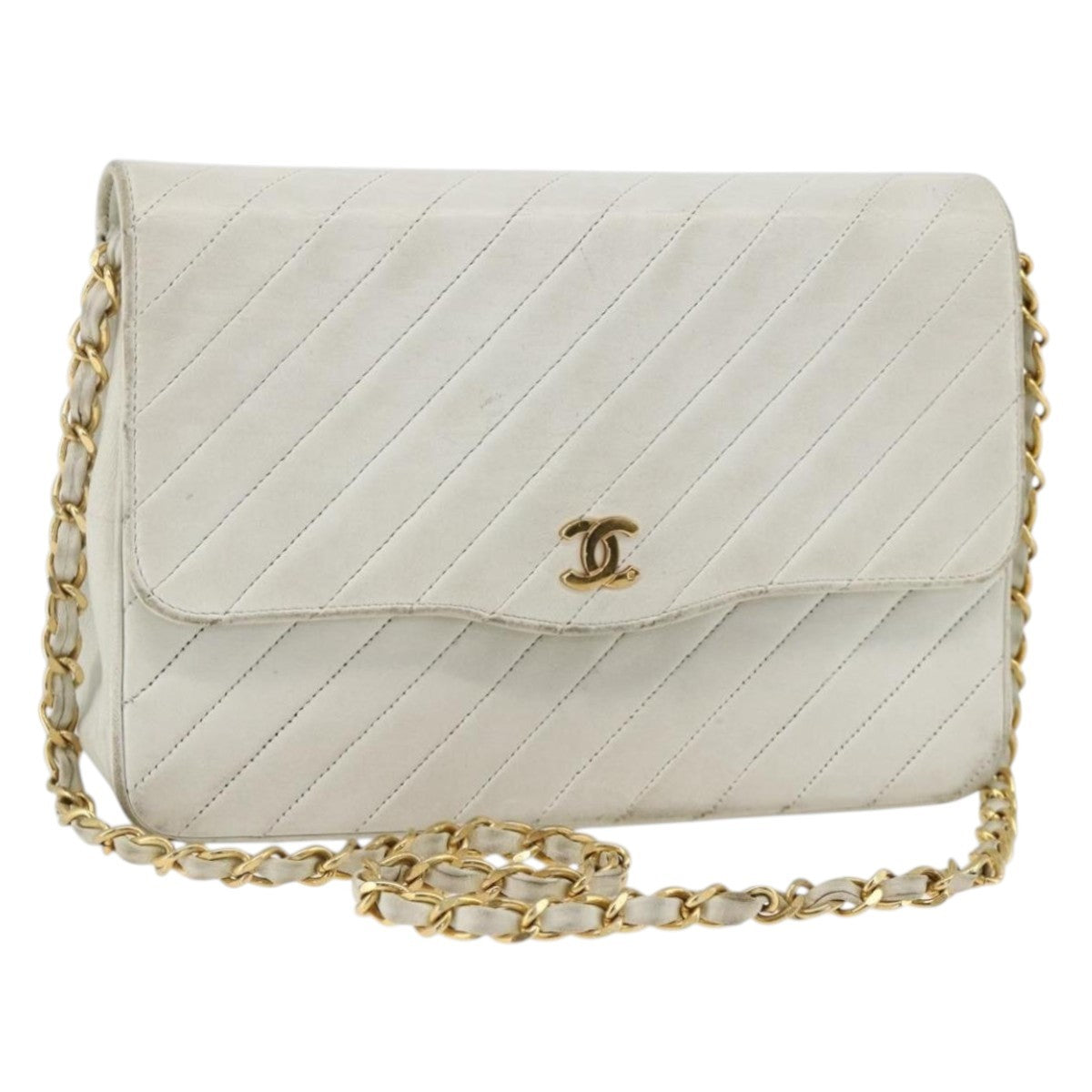 Chanel Matelasse Chain Shoulder Bag Leather Product Image