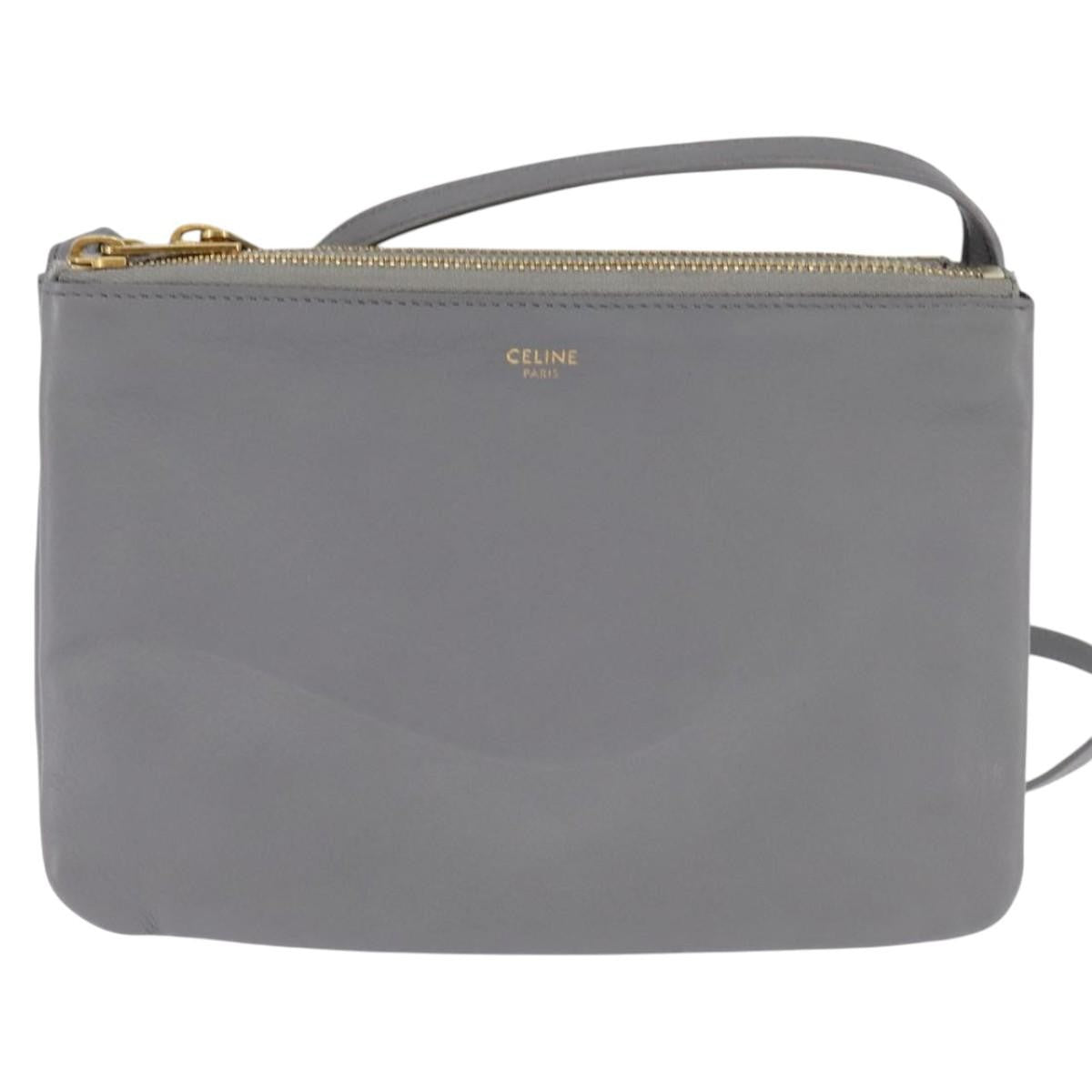 Celine Trio Crossbody Bag Leather Small
