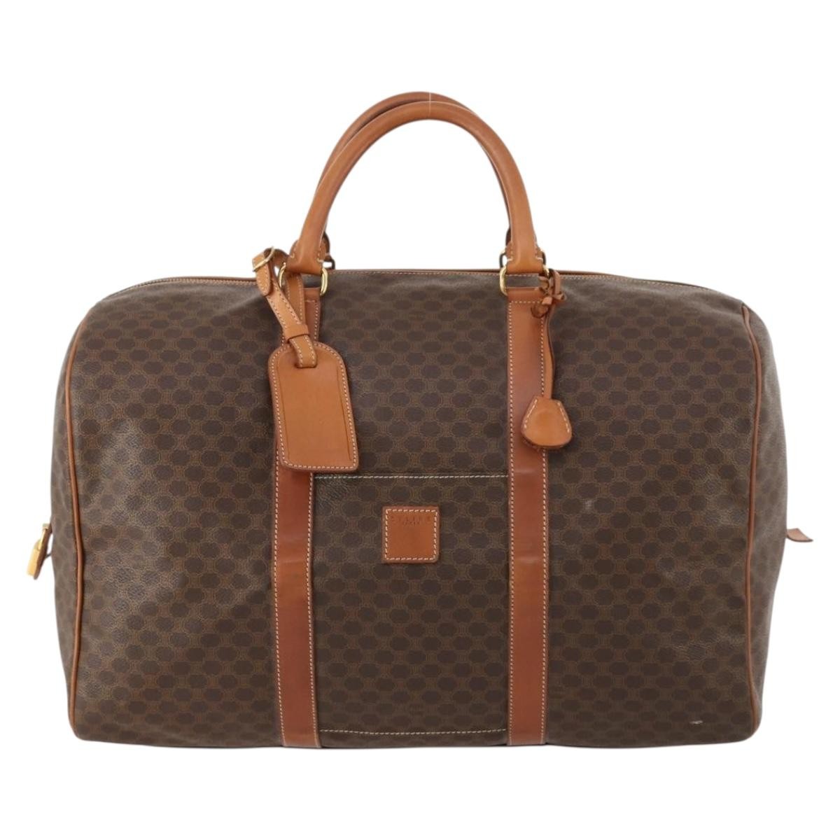 Celine Vintage Duffle Bag Canvas and Leather Product Image