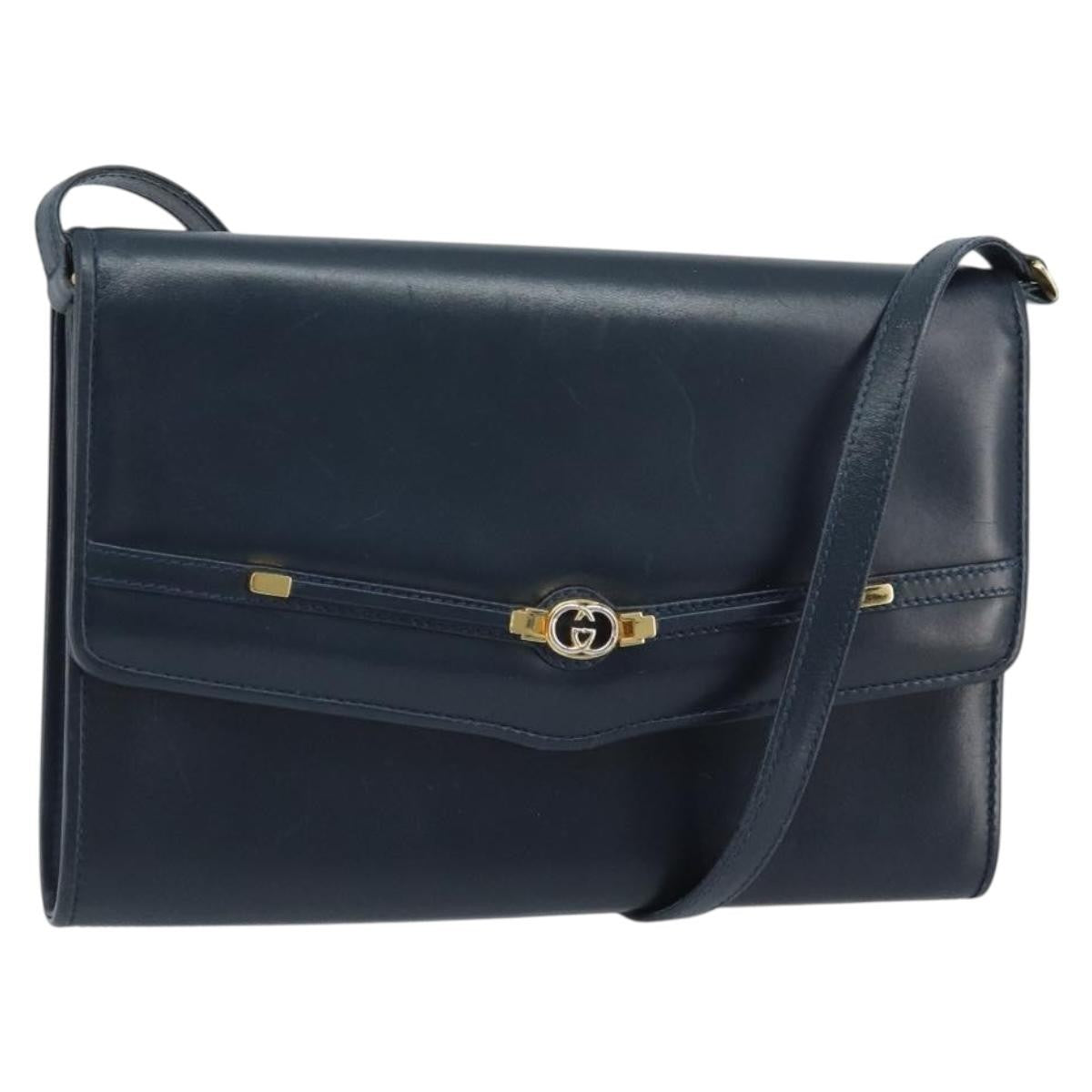 Gucci Vintage Interlocking G Flap Leather Small