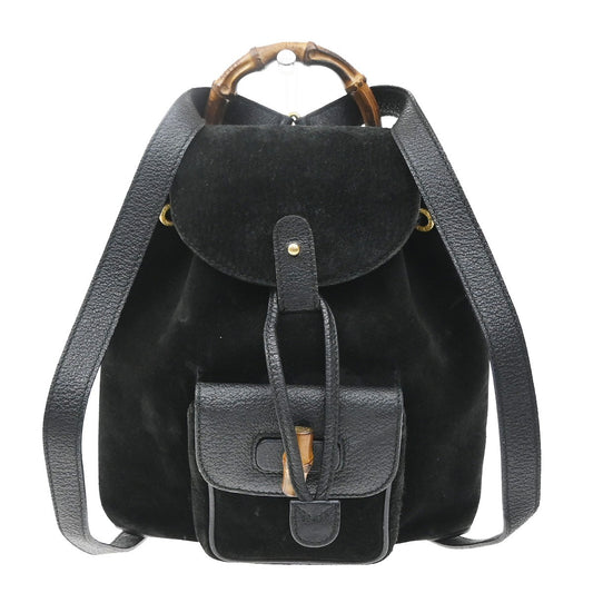 Gucci Vintage Bamboo Suede Small