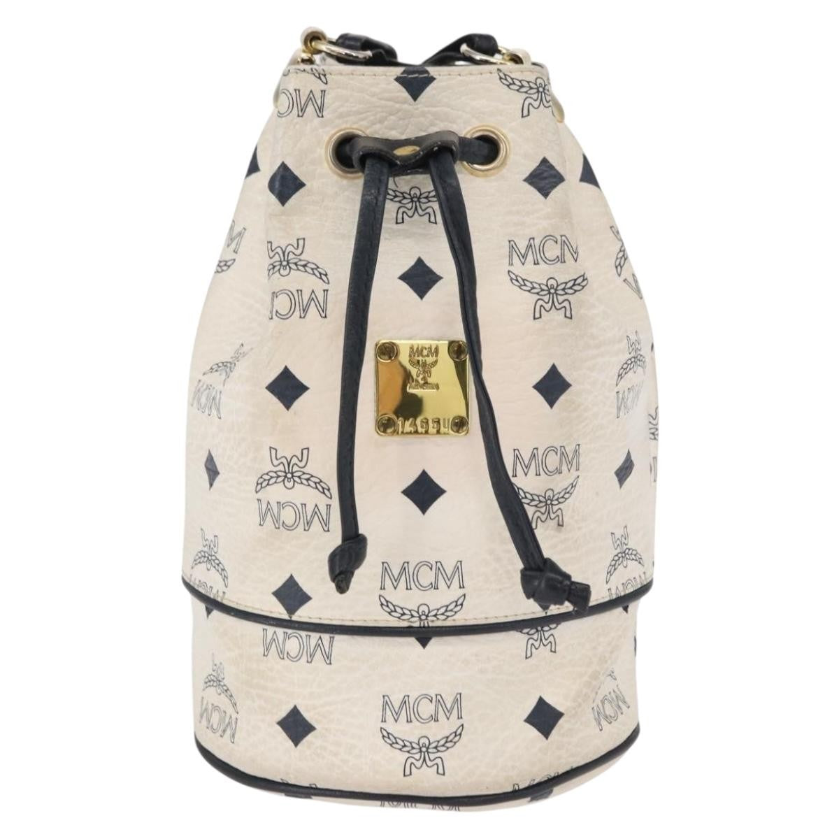 MCM Drawstring Shoulder Bag Leather Product Image