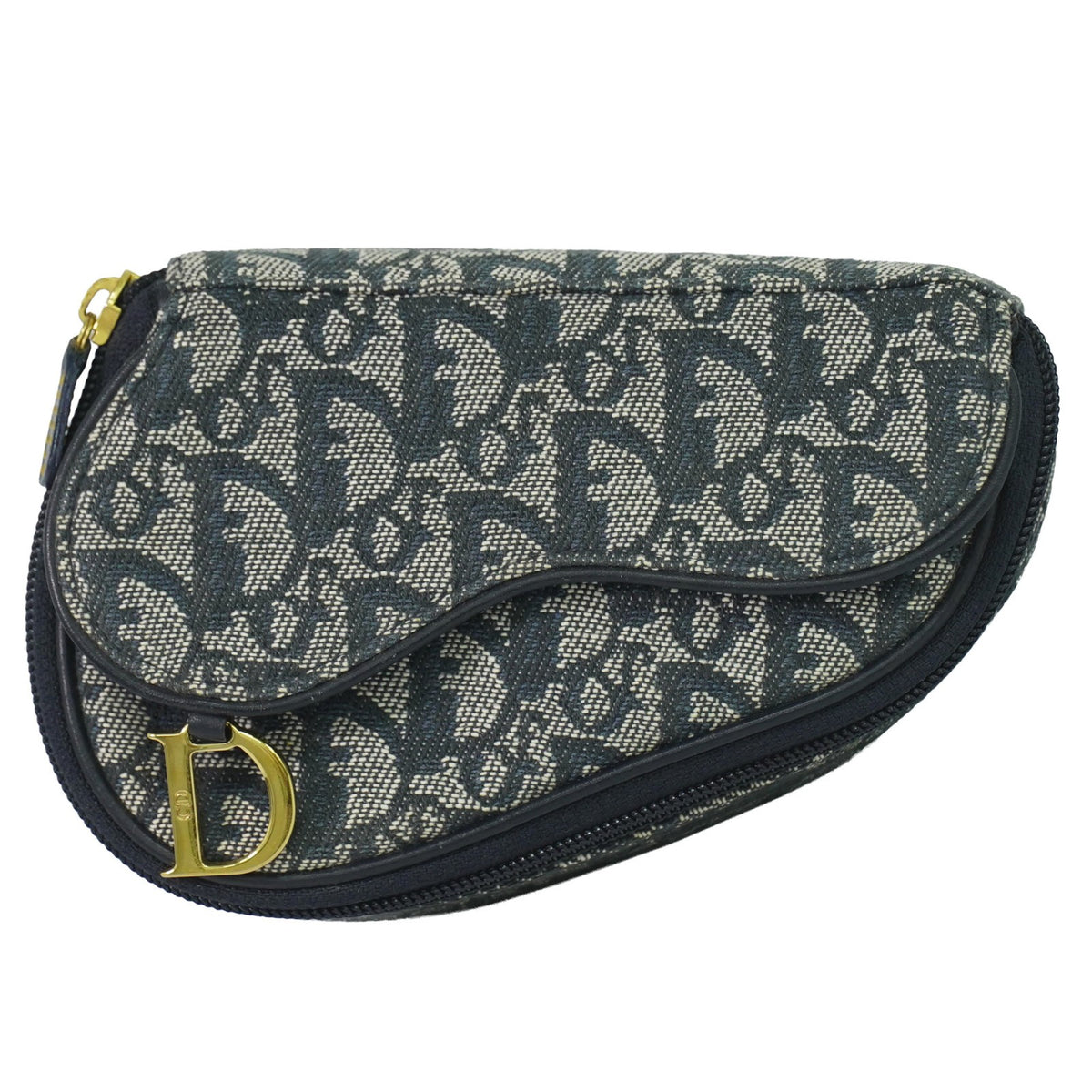 Christian Dior Saddle Zip Diorissimo Canvas Product Image
