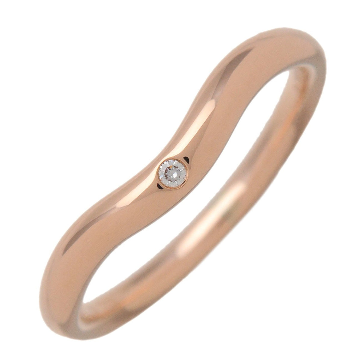 Tiffany & Co. Elsa Peretti Curved Wedding Band 18K Yellow Gold with Diamond Product Image