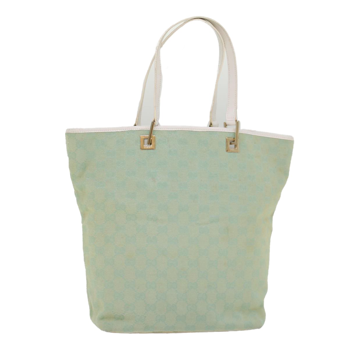Gucci Vintage Bucket Shopping Tote GG Canvas and leather Medium