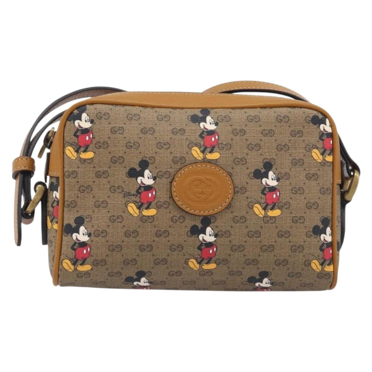 Gucci Disney Mickey Mouse Printed Mini GG Coated Canvas Mini