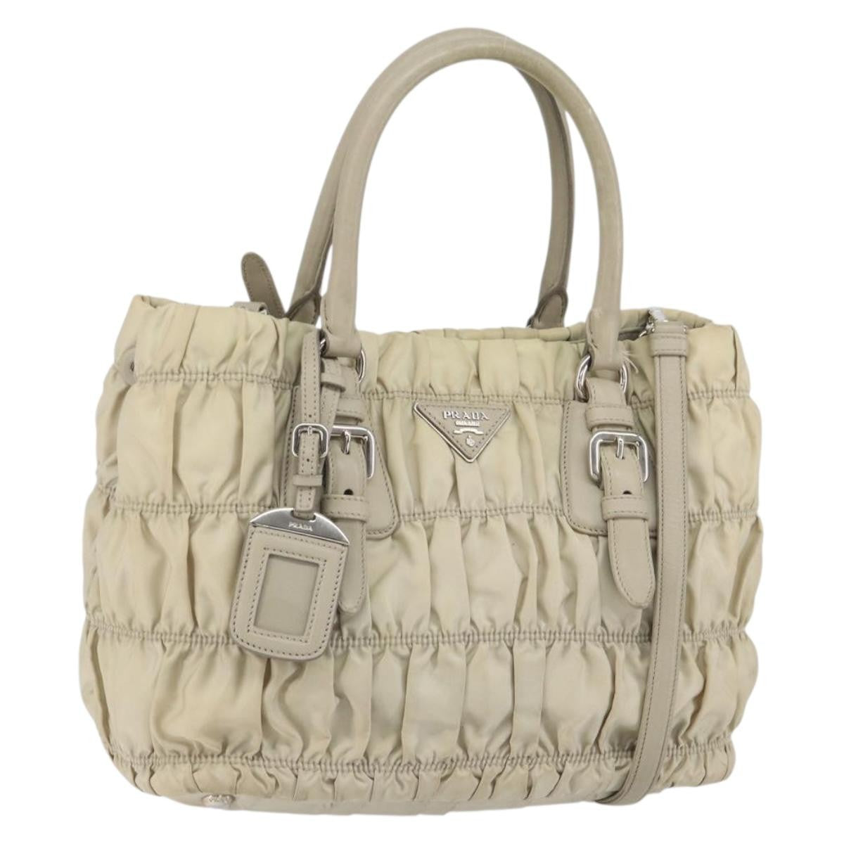Prada Gaufre Convertible Tote Tessuto Small