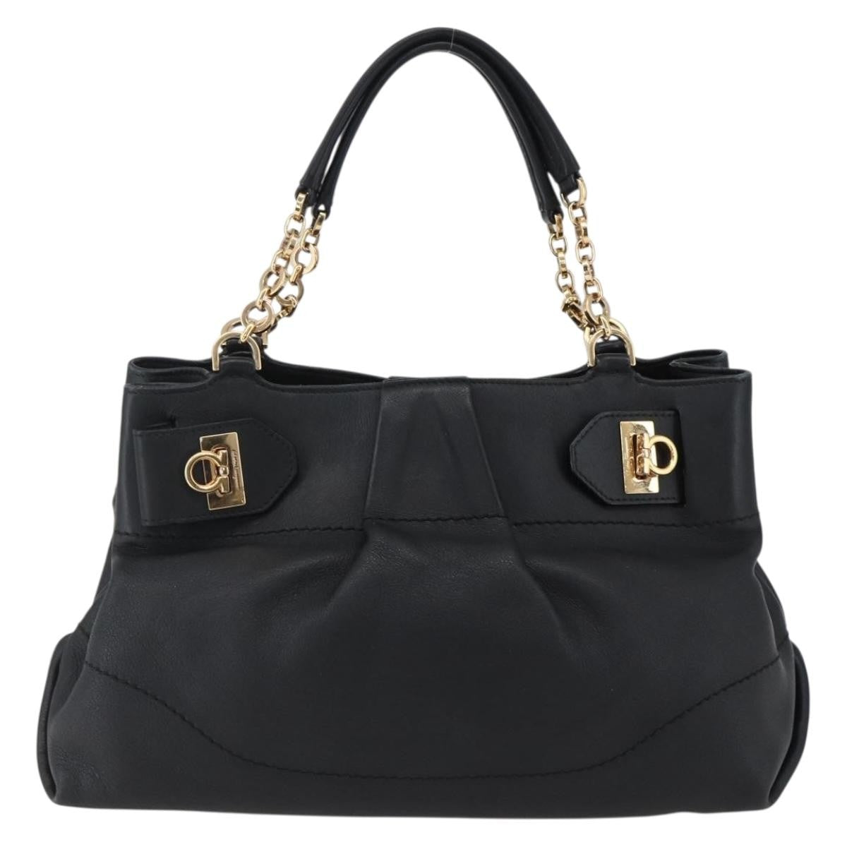 Salvatore Ferragamo W Chain Tote Leather Medium