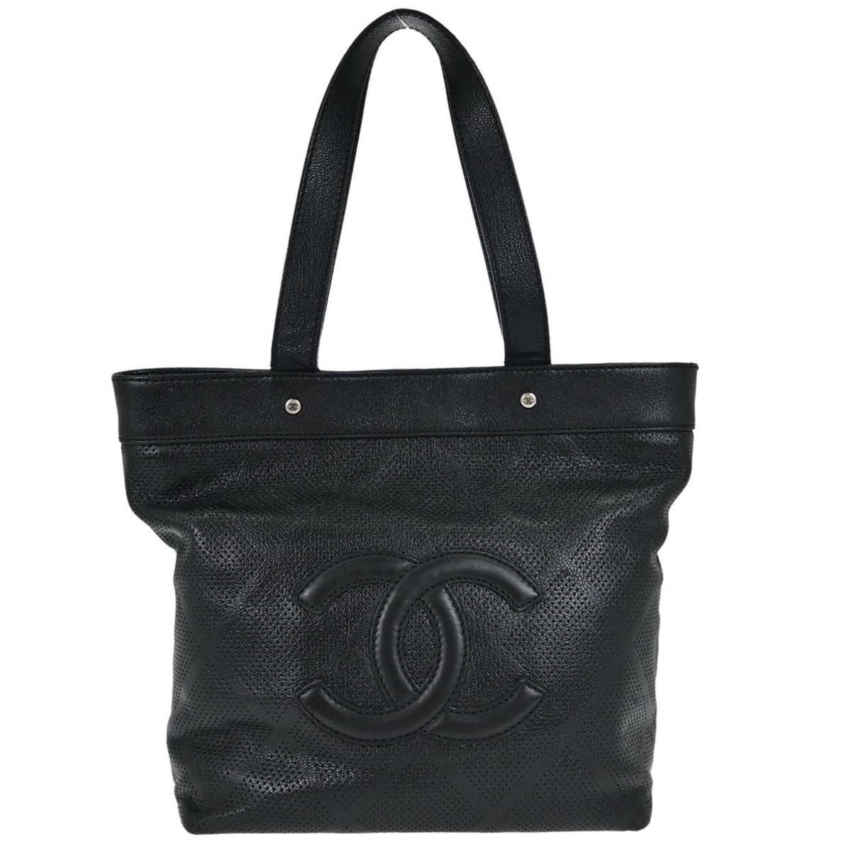 Chanel CC Tote Perforated Leather Medium