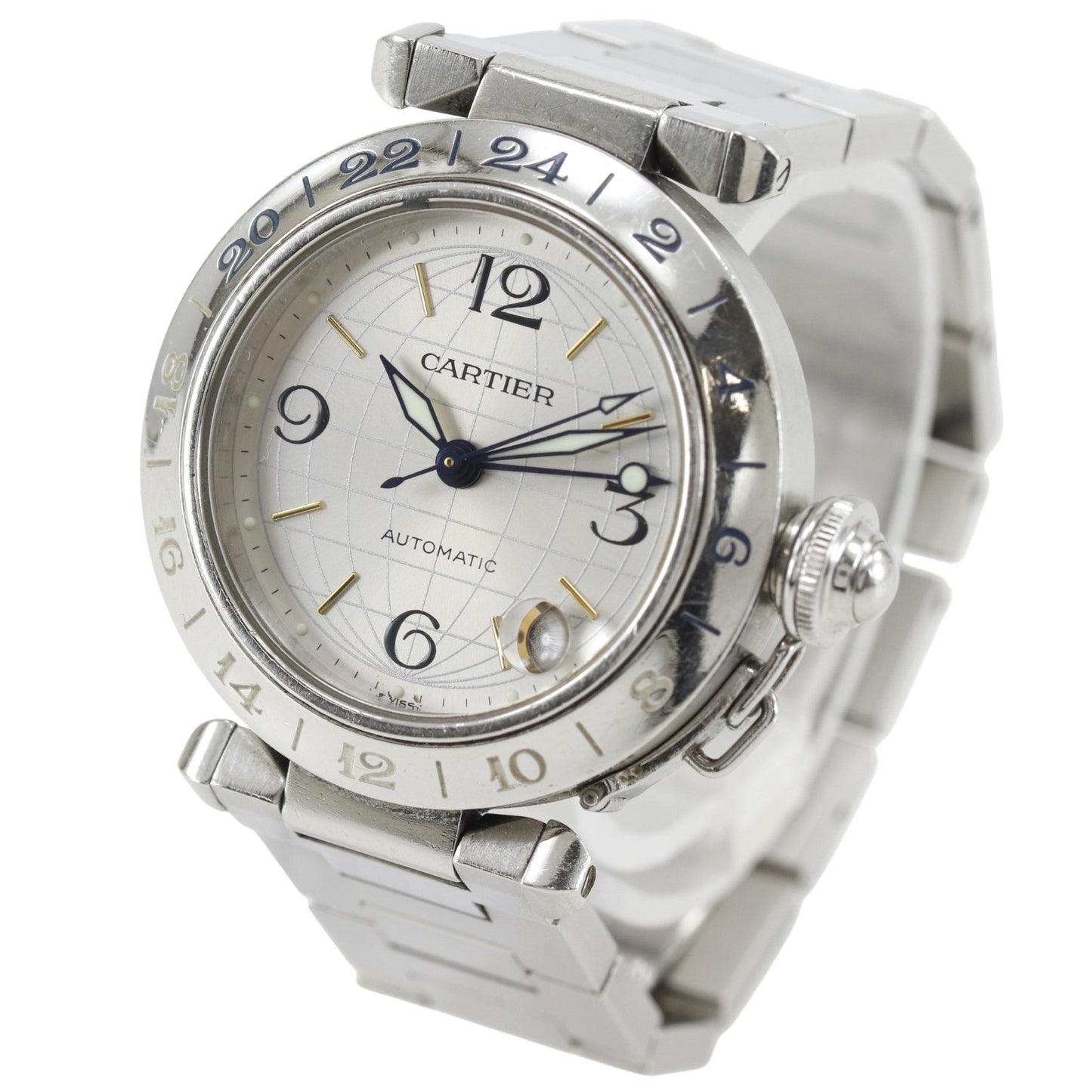 Cartier Pasha C GMT Automatic Stainless Steel 35