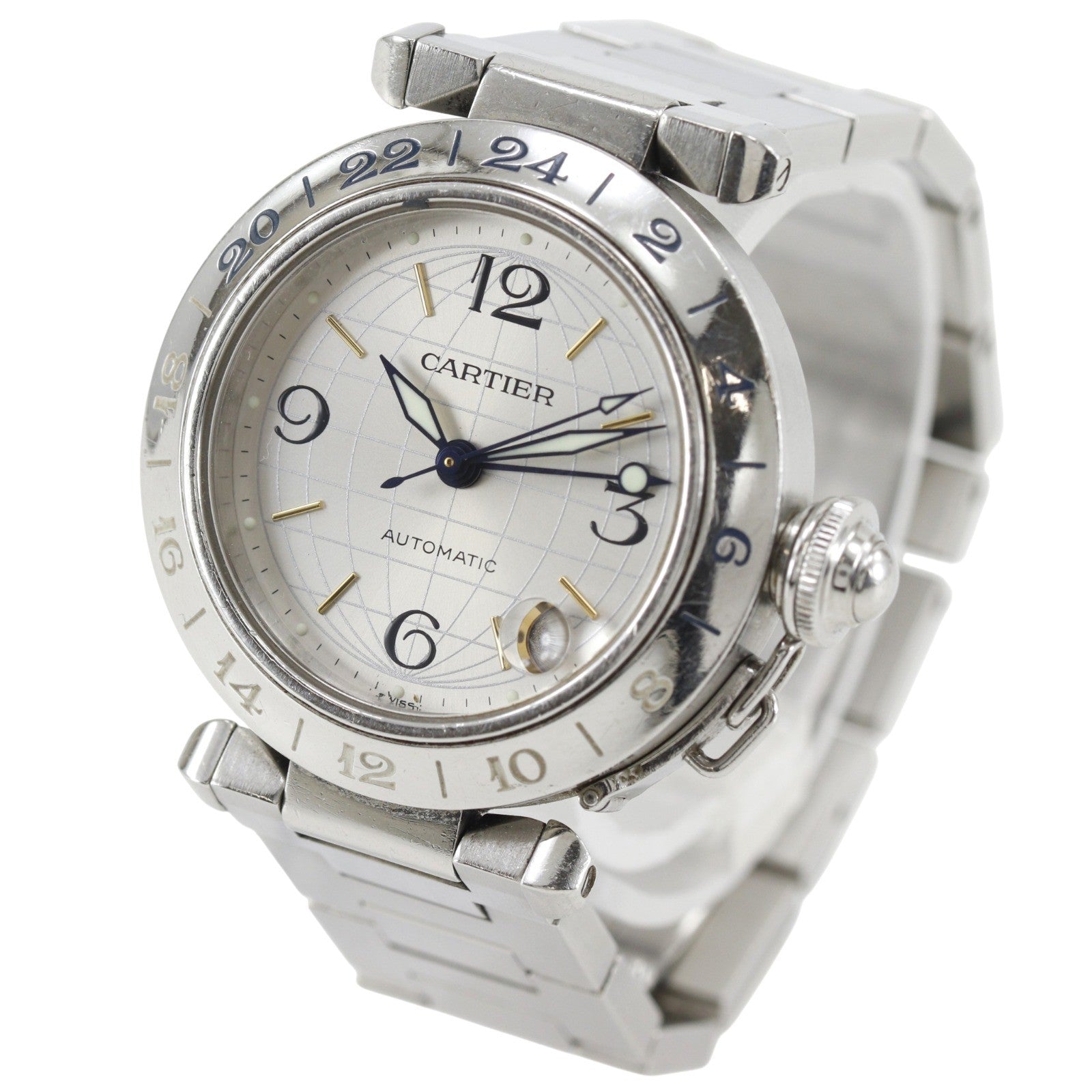 Cartier Pasha C GMT Automatic Stainless Steel 35