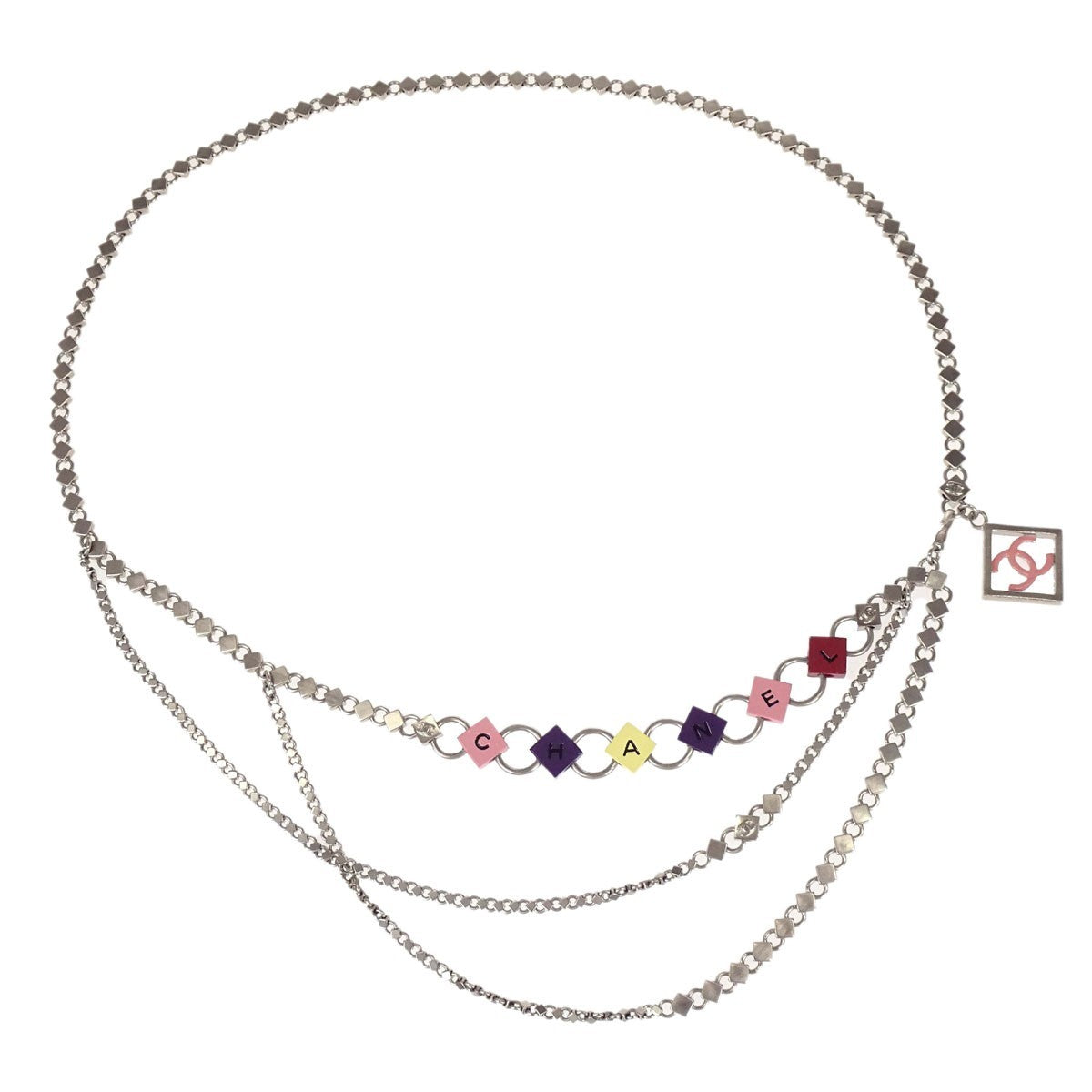 Chanel Logo Charm Chain Belt Metal Product Image