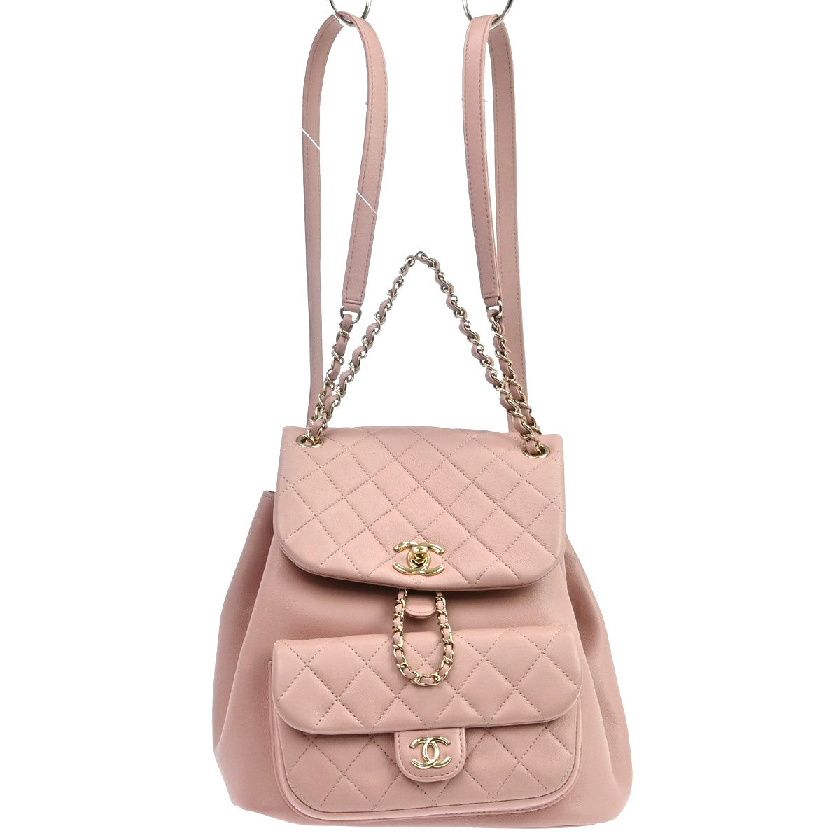 Chanel Duma Drawstring Quilted Leather Large